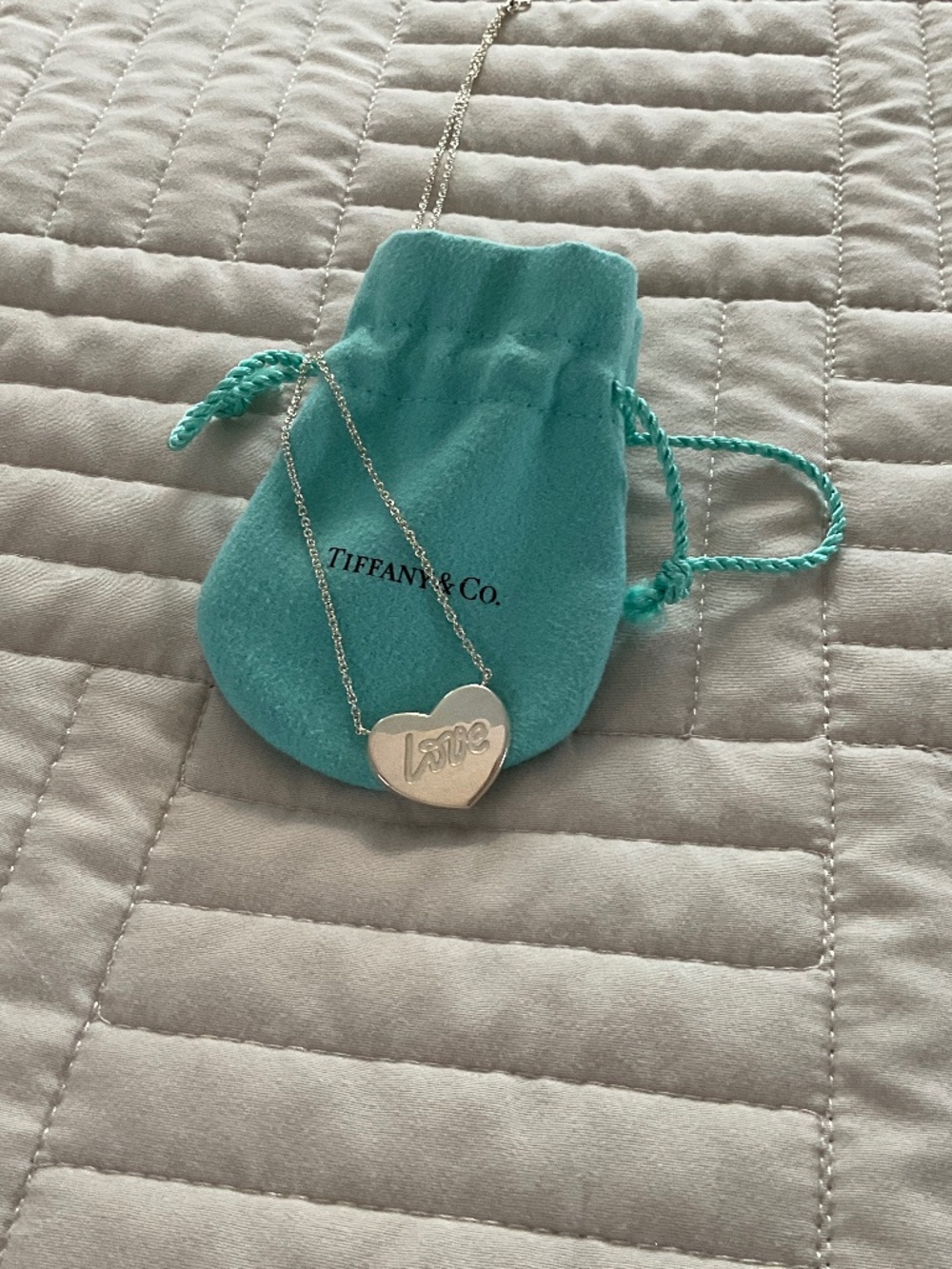 Tiffany silver Love Heart Necklace